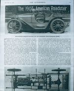 <i>The F.C. Deemer, Honeymoon Roadster, ex-Dick Teague and W.K. Haines</i><br /><b>1907 American Underslung 50hp Roadster  </b><br />Engine no. 1402