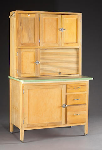 Bonhams A Hoosier Style Kitchen Cabinet Icebox 67 X 37 X 25in
