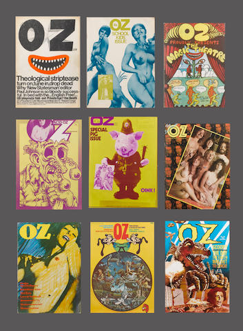 Bonhams A Complete Set Of The 48 Issues Of Oz Magazine 1967 1973