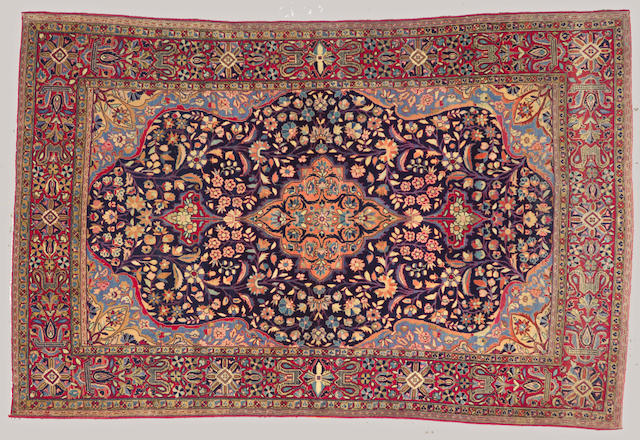 Bonhams A Kashan Rug Central Persia Size Approximately 4ft X 6ft 2in