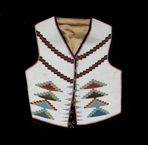 Bonhams : A Blackfoot beaded vest