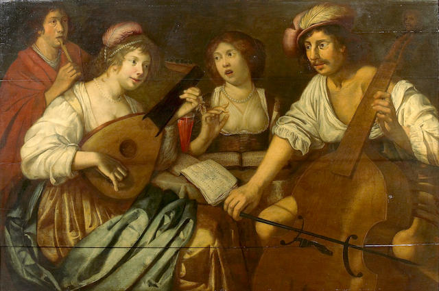 Bonhams : Circle of Jan van Bijlert (Dutch, circa 1597-1671) The music ...