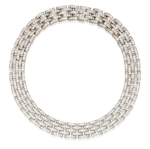 Bonhams : A diamond necklace, Cartier