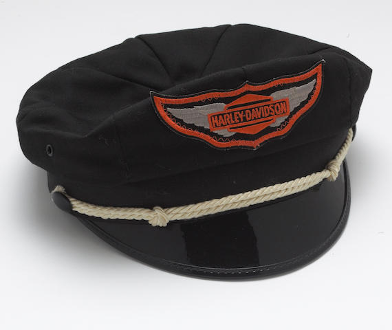 Bonhams : A Harley-Davidson motorcycle cap, Circa 1960's,