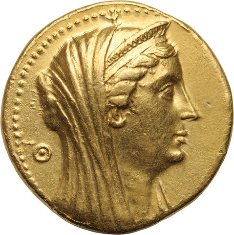 Bonhams : Ptolemaic Kings of Egypt, Arsinoe II, Wife of Ptolemy II ...