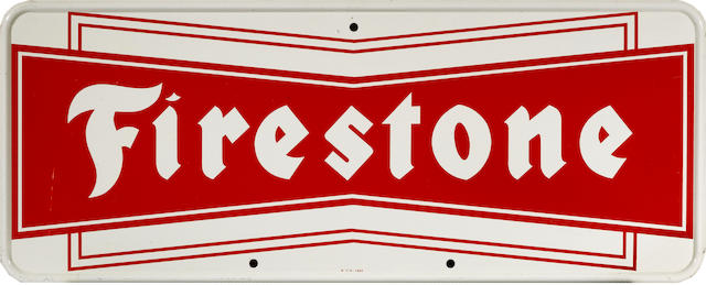 Bonhams : A Firestone tires sign, c. 1950's,