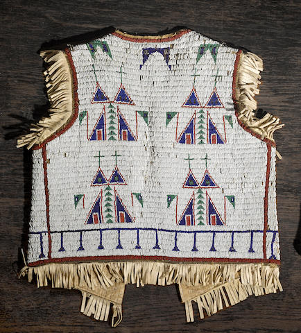 Bonhams : A Sioux beaded vest