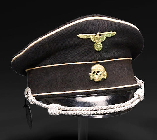 Bonhams A German Allgemeine Ss Officers Visor Cap