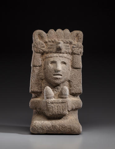 Bonhams : Aztec Seated Figure of Chicomecoatl, ca. A.D. 1470-1521
