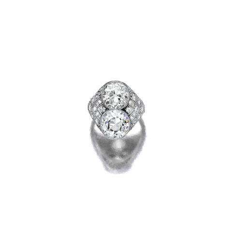 Bonhams : An art deco diamond ring,