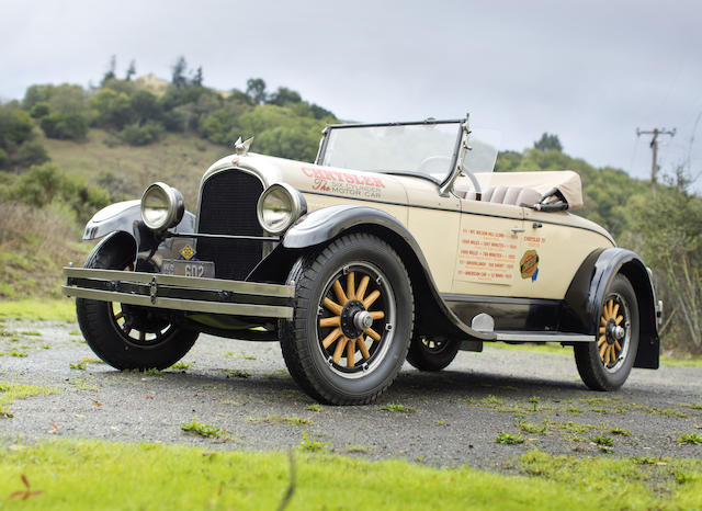 Bonhams From The Martin Swig Collection 1924 Chrysler Model B 70 Roadster Chassis No Engine No