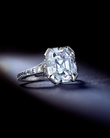 Bonhams : A fine Art Deco diamond ring, C.D. Peacock,