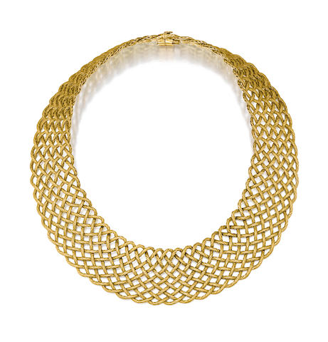 Bonhams : An 18k gold necklace, Buccellati