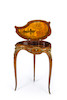 Thumbnail of A Louis XV style gilt bronze mounted marquetry table à ouvrage coquille François Linke, index number 554 circa 1900 image 3