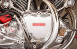 Thumbnail of Rare 'one-of-one' Black Shadow variant in Chinese Red, confirmed by the Vincent Owner's Club,1951 Vincent Series C 'Red' White ShadowUpper and Rear Frame no. RC8047A Engine no. F10/1A/6147 image 8