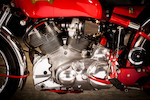 Thumbnail of Rare 'one-of-one' Black Shadow variant in Chinese Red, confirmed by the Vincent Owner's Club,1951 Vincent Series C 'Red' White ShadowUpper and Rear Frame no. RC8047A Engine no. F10/1A/6147 image 6