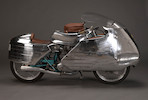 Thumbnail of With Evan Wilcox hand-formed aluminum bodywork,1959 Ducati 175cc 'Dustbin' Special Frame no. CA967744 Engine no. 77126 image 7