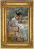 Thumbnail of Isaac Snowman (British, 1874-1947) Footsteps  44 1/2 x 28in (113 x 71cm) image 2