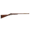 Thumbnail of BILLY THE KID WHITNEY DOUBLE BARREL HAMMER SHOTGUN TAKEN FROM DEPUTY BOB OLINGER AND USED TO KILL HIM DURING BILLY THE KID'S DRAMATIC LINCOLN COUNTY COURTHOUSE ESCAPE ON APRIL 28, 1881.  Serial no. 903, circa 1880, 10 gauge 25 1/4 inch round brown Damascus twist pattern. image 1