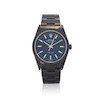 Thumbnail of A BLACK DLC COATED STAINLESS STEEL AUTOMATIC BRACELET WATCH Air King, Ref 14010M, c.2002 image 1