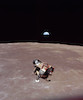 Thumbnail of A unique opportunity to own a NASA-verified piece of the Apollo-11 contingency sample. 5 Scanning Electron Microscope (SEM) aluminum sample stubs, each topped with approximately 10 mm diameter carbon tape containing Apollo Moon dust, image 3