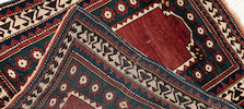 Thumbnail of Bordjalou Kazak Prayer Rug Caucasus 3 ft. 9 in. x 4 ft. 5 in. image 4