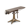 Thumbnail of A CAST BRONZE AND STAINLESS STEEL MODEL OF A MORTICIAN'S TABLE early 20th centuryheight 7 1/2in (19.1cm); length 12 1/2in (31.7cm) image 1
