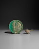Thumbnail of AN INSCRIBED SILVER FOOTED CUP WITH SQUARED HANDLE AND A DOCUMENTED SILVER DISH Southern Song/Yuan dynasty, 13th century (2) image 1