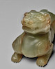 Thumbnail of A JADE FIGURE OF A RECUMBENT BEAST, BIXIE Six Dynasties image 2