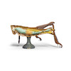 Thumbnail of A POLYCHROMED CARVED WOOD ANATOMICAL MODEL OF A GRASSHOPPER manufactured by Sargent Welch, mid 20th centuryheight 11in (28cm); length 22in (56cm) image 2