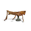 Thumbnail of A POLYCHROMED CARVED WOOD ANATOMICAL MODEL OF A GRASSHOPPER manufactured by Sargent Welch, mid 20th centuryheight 11in (28cm); length 22in (56cm) image 1