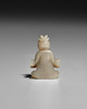 Thumbnail of A MINIATURE JADE FIGURE OF BODHISATTVA Song-Ming dynasty image 3