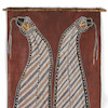 Thumbnail of An Aborigine bark painting David Galbuma 63 x 25 in. image 3