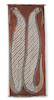 Thumbnail of An Aborigine bark painting David Galbuma 63 x 25 in. image 1