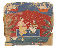 Thumbnail of FOUR PARTIAL FOLIOS FROM A BHAGAVATA PURARA SERIES ATTRIBUTED TO SAHIBDIN, MEWAR, CIRCA 1645 image 2