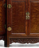 Thumbnail of A PAIR OF FINE HUANGHUALI AND HUAMU KANG CABINETS, KANGGUI 17th/18th century (2) image 3