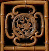 Thumbnail of A RARE AND EXCEPTIONAL HUANGHUALI AND HUAMU BAMBOO-STYLE HORSESHOE BACK ARMCHAIR, QUANYI 17th/18th century image 15
