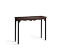 Thumbnail of A RARE ZITAN CORNER-LEG TABLE, TIAOZHUO  Qing dynasty, 18th century image 1