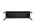 Thumbnail of A LARGE HUANGHUALI WAISTED CORNER-LEG TABLE WITH GIANT ARM BRACES, TIAOZHUO 17th/18th century image 3