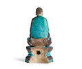 Thumbnail of A FAHUA FIGURE OF A SEATED BUDDHA Late Ming dynasty image 2