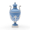 Thumbnail of Wedgwood Solid Light Blue Jasper Vase and Cover, England, late 18th century, image 1
