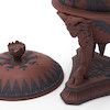 Thumbnail of Wedgwood Egyptian Rosso Antico Vase and Cover, England, early 19th century, image 3