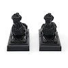 Thumbnail of Pair of Wedgwood Black Basalt Grecian Sphinx, England, early 19th century, image 3
