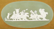 Thumbnail of Wedgwood Green Jasper Dip Plaque, England, 19th century, image 2