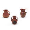 Thumbnail of Three Wedgwood Rosso Antico Items, England, 19th century, image 1