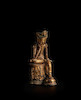 Thumbnail of A GILT-BRONZE FIGURE OF MIRUK BOSAL (MAITREYA) IN MEDITATION Unified Silla period (668-935), 7th century image 1