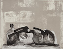 Thumbnail of Henry Moore (British, 1898-1986); Reclining Figure Interior Setting I; image 1