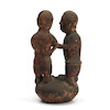 Thumbnail of A Voania ceramic sculpture of a couple Voania de Muba ht. 20, wd. 10 in. image 3