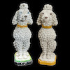 Thumbnail of Two Large Painted Cement Poodles image 2