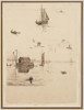 Thumbnail of Frank Weston Benson (American, 1862-1951) Study for Salem Harbor 8 3/4 x 6 1/2 in. framed 13 1/2 x 11 1/4 x 3/4 in. image 1